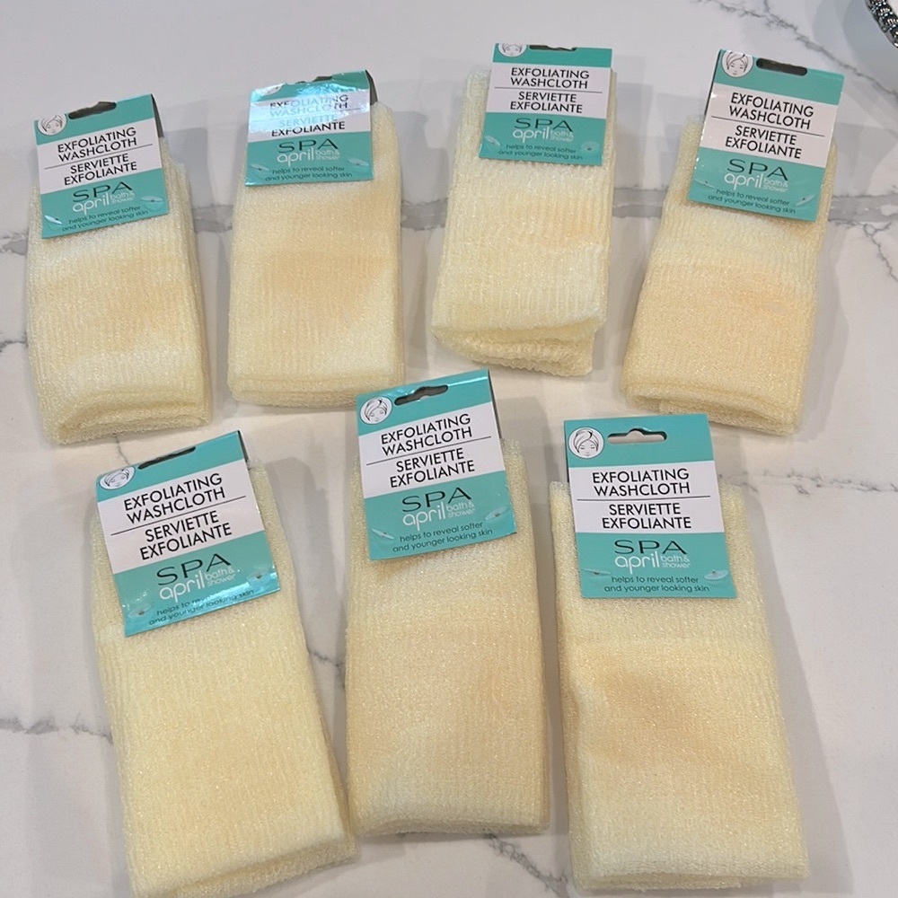 7 NEW Exfoliating Washcloths